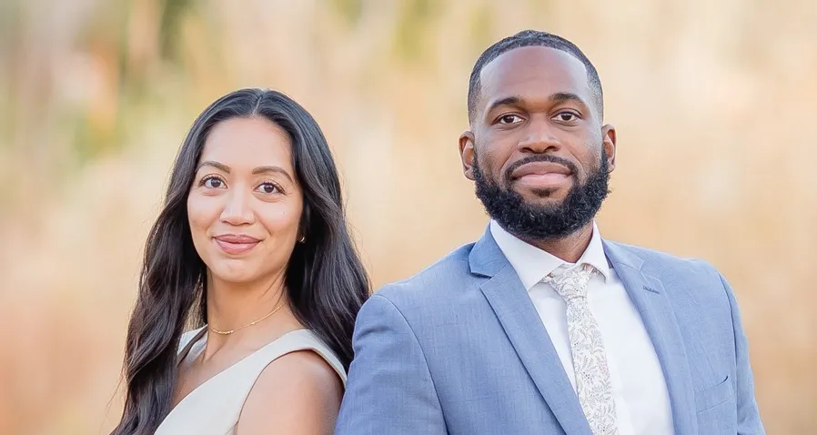 Close up of Dr. Noelani Rodriguez and Dr. Anthony Frank of Maven Wellness in Poway, California back-to-back.