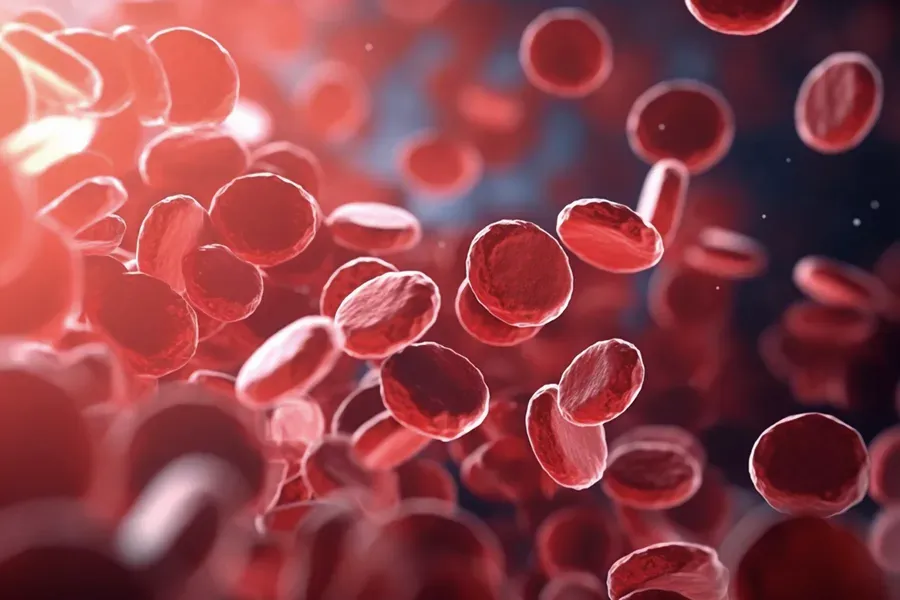 PRP-Platelet-Rich-Plasma-Doctor 3D illustration of red blood platelets, representing Platelet Rich Plasma, or PRP, therapy from Dr. Noelani Rodriguez in San Diego.